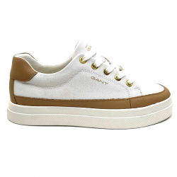 Gant Avona Sneaker Textile Off White Cuir Marron AVONA SNEAKER - OFF WHITE NETURA Printemps Eté 2024